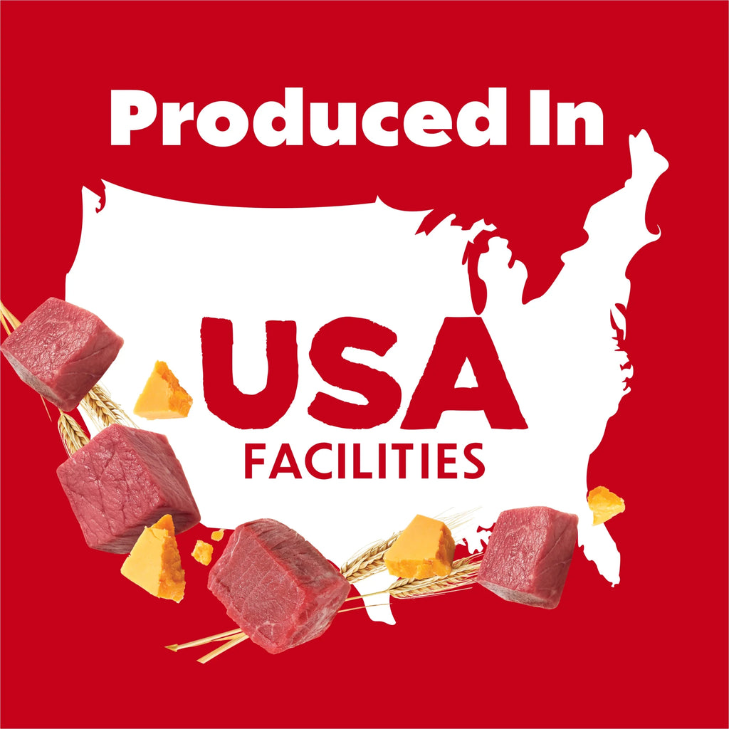 Purina  Baked Delights Hugs with Real Beef and Cheese Oven Baked Dog Treats, 19.5 Oz Pouch