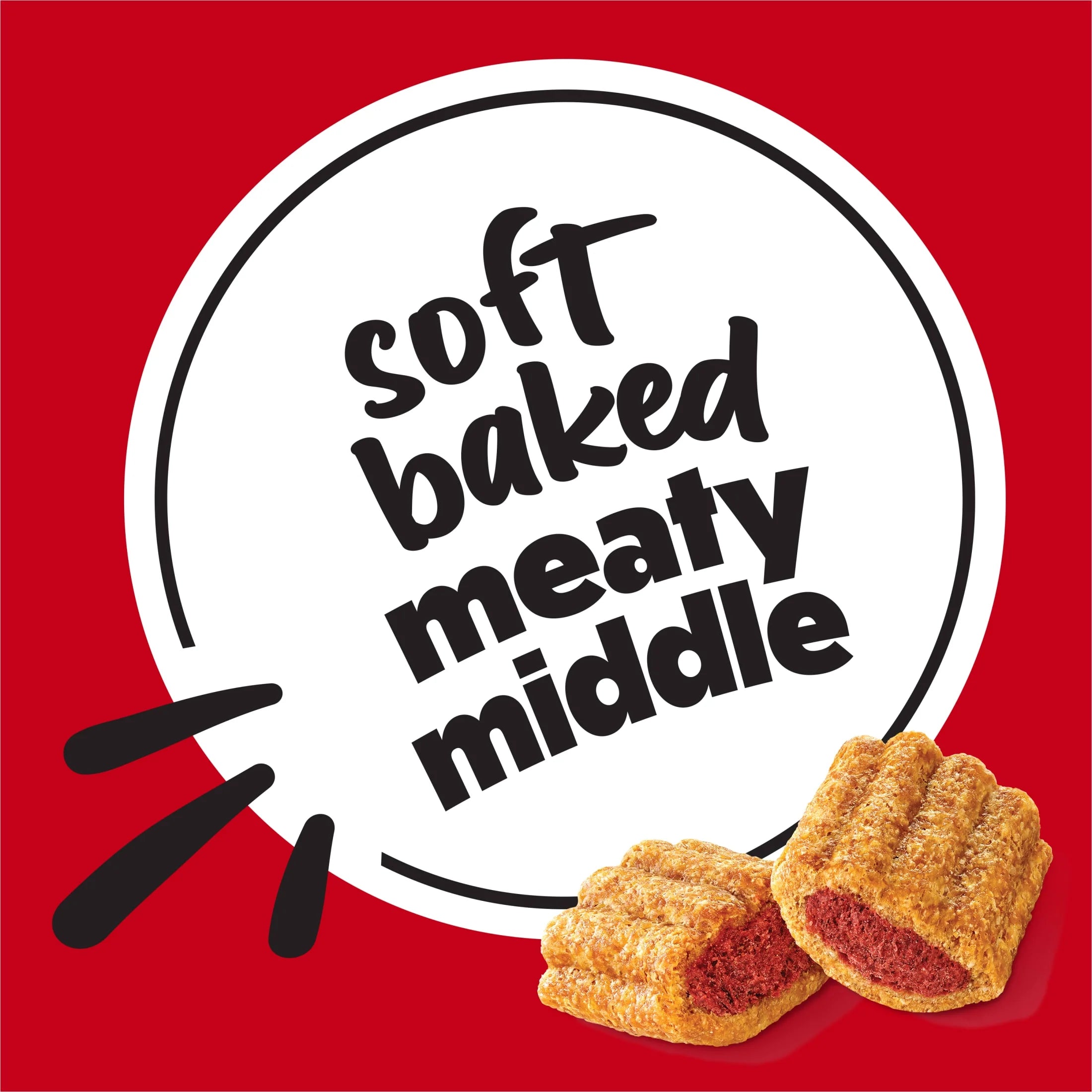 Purina  Baked Delights Hugs with Real Beef and Cheese Oven Baked Dog Treats, 19.5 Oz Pouch