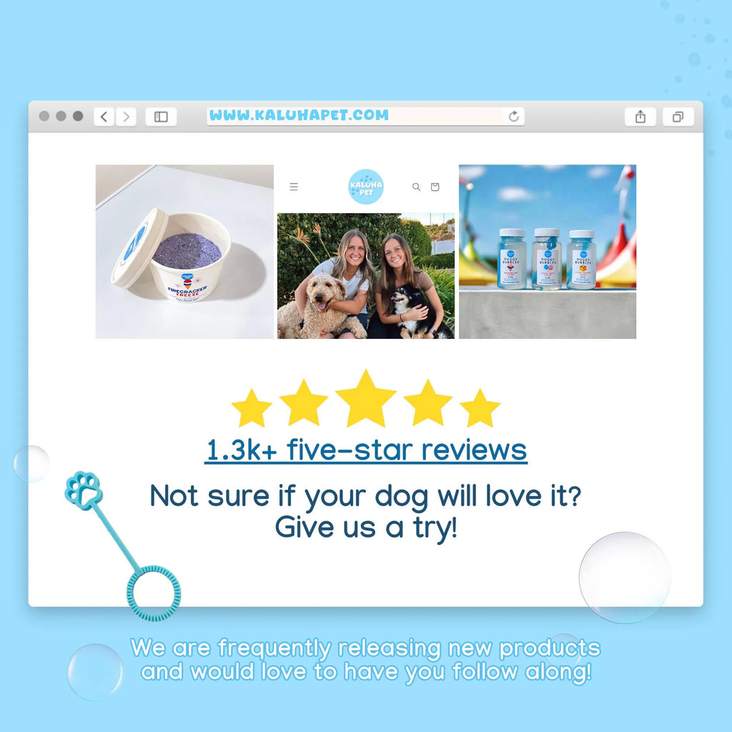 Dog Bubbles Scented & Flavored for Pets | Non-Toxic Solution, 4 Ounce and 8 Ounce