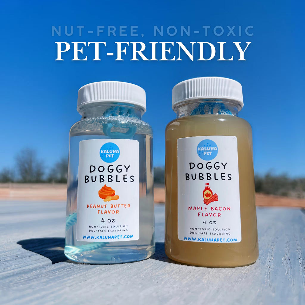 Dog Bubbles Scented & Flavored for Pets | Non-Toxic Solution, 4 Ounce and 8 Ounce