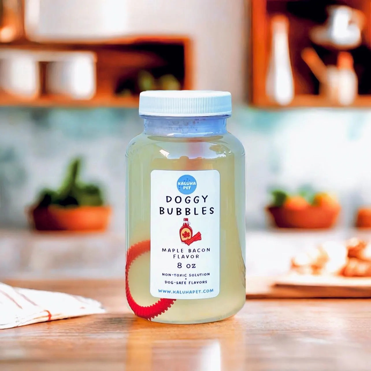 Dog Bubbles Scented & Flavored for Pets | Non-Toxic Solution, 4 Ounce and 8 Ounce