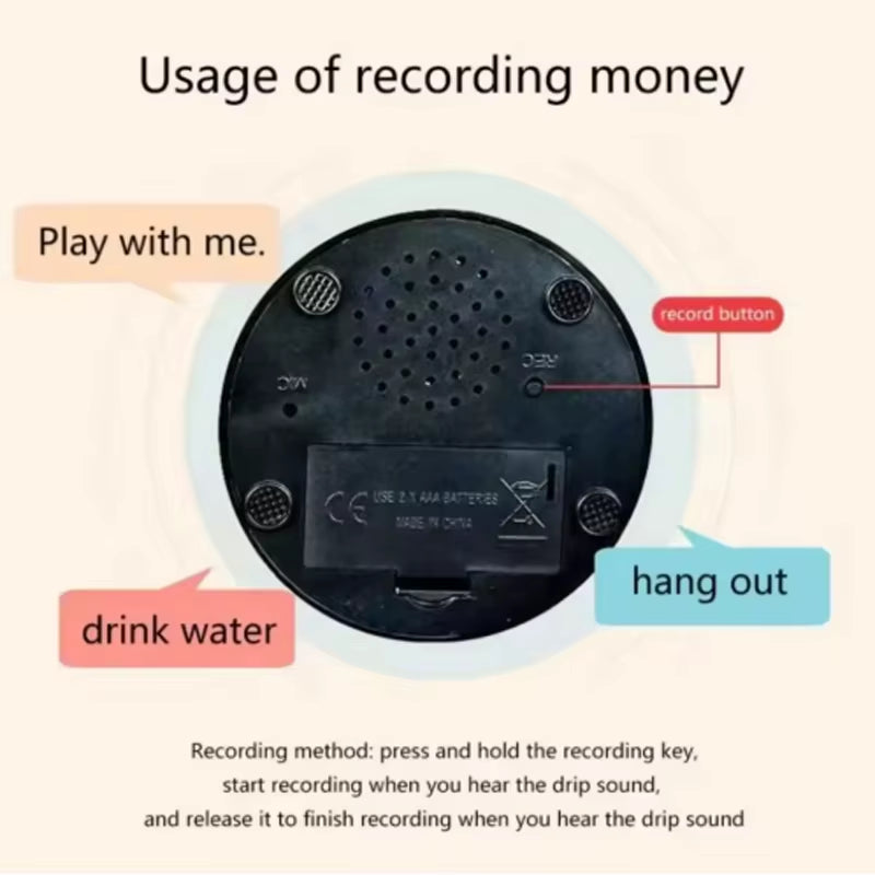 Hot Dog Communication Buttons Voice Recording Button for Pet Training 30 Second Record Playback Funny Gift for Talking