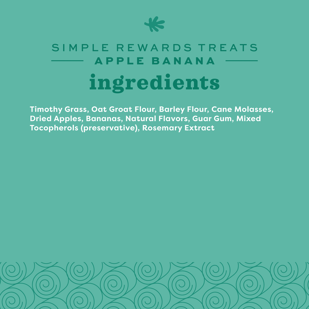 Oxbow Simple Rewards Apple Banana Treats 3Oz.